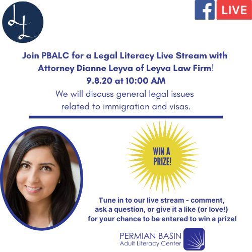 PBALC Legal Literacy Live Stream with Attorney Dianne Leyva
